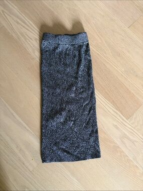 Dynamite Ribbed Pencil Skirt - Charcoal